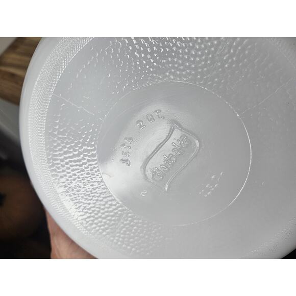 Vintage Glasbake Vegetable Pattern Casserole Baking Dish J514 2 Qt Made in USA - Picture 3 of 3